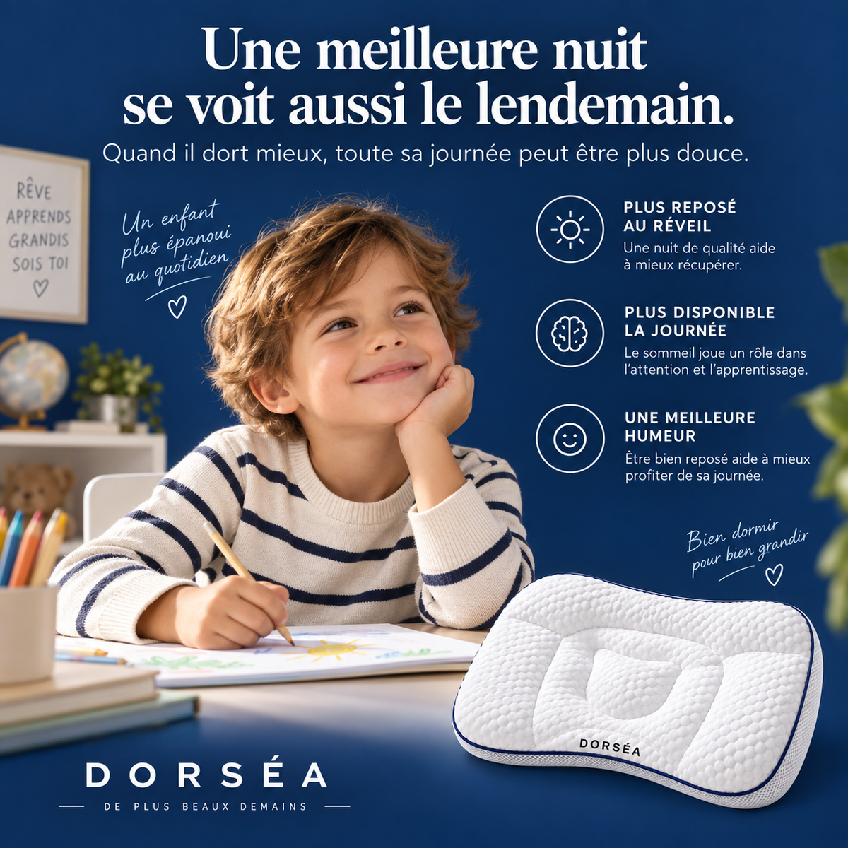 Coussin enfant Dorséa