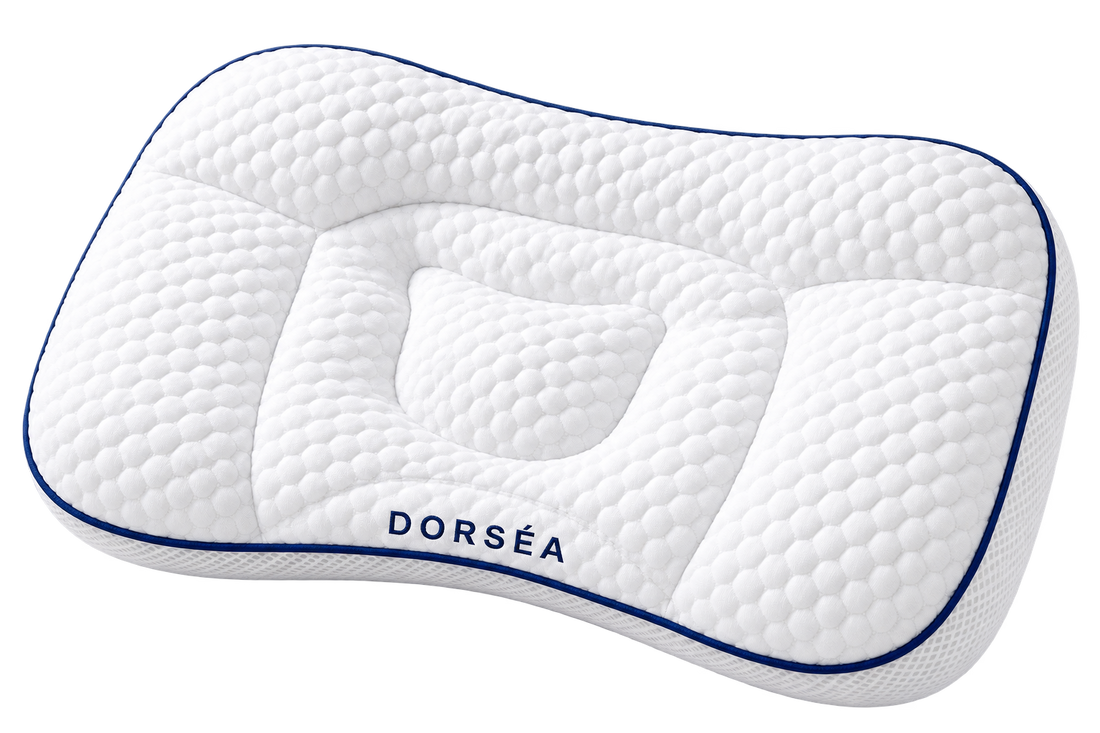 Le coussin ergonomique enfant Dorséa, vu de trois quarts.